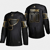 Blues Customized Black Gold Adidas Jersey,baseball caps,new era cap wholesale,wholesale hats